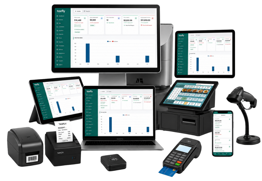 Taxfly POS hardware lineup